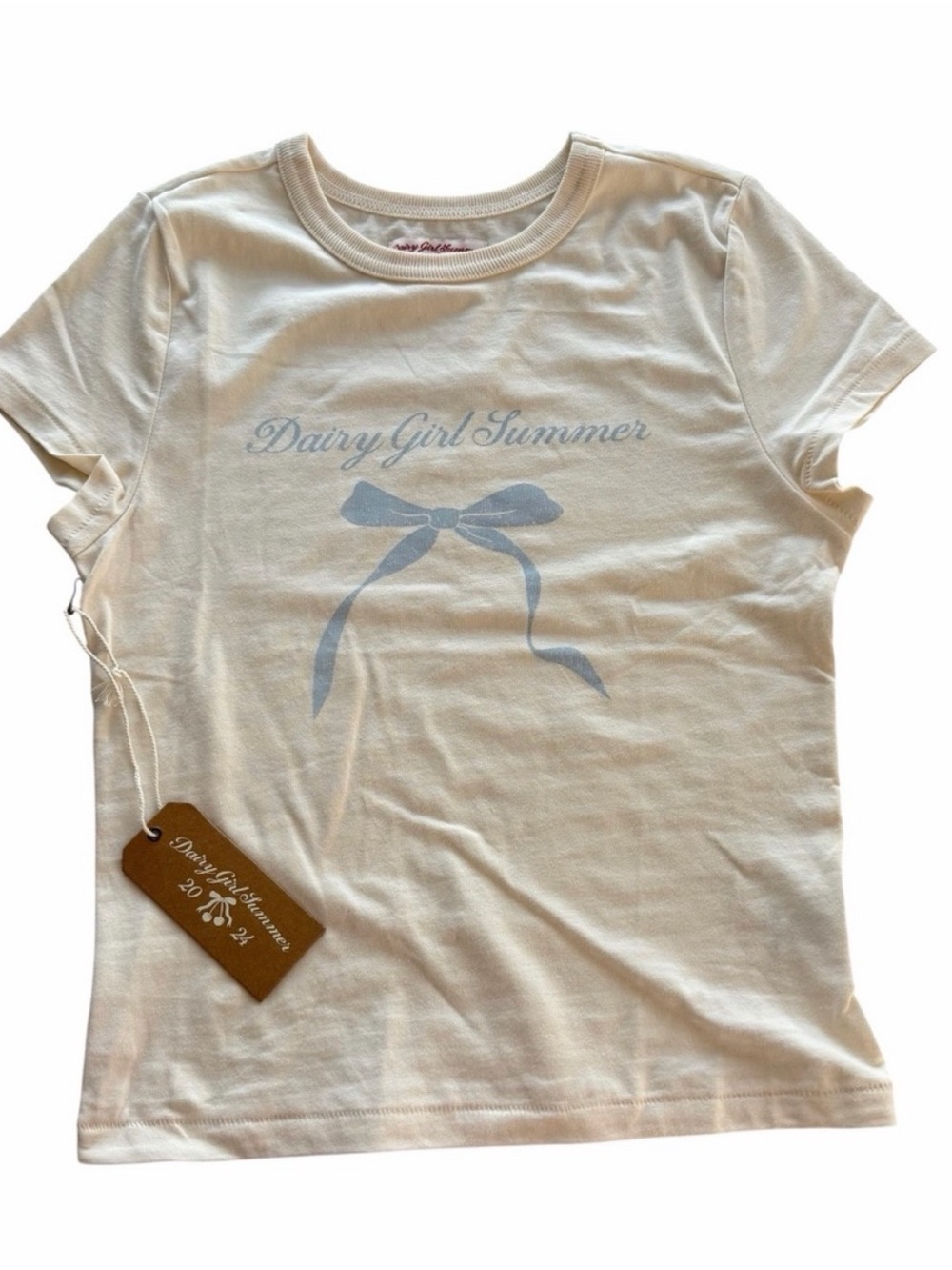 Dairy Girl Summer Cream Short-Sleeve Graphic Tee